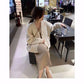 Autumn and winter new women's raglan sleeves classic twist sweater knit cardigan coat