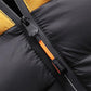 Men's Padded Jacket Men's Thick Warm Jacket with Detachable Hood Youth Bread Clothes Stand-up Collar Jacket Men