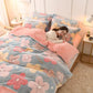 Soft Warm Fleece Bedding Set Winter Home Textile King Size Bed Set Bedclothes Duvet Cover Set
