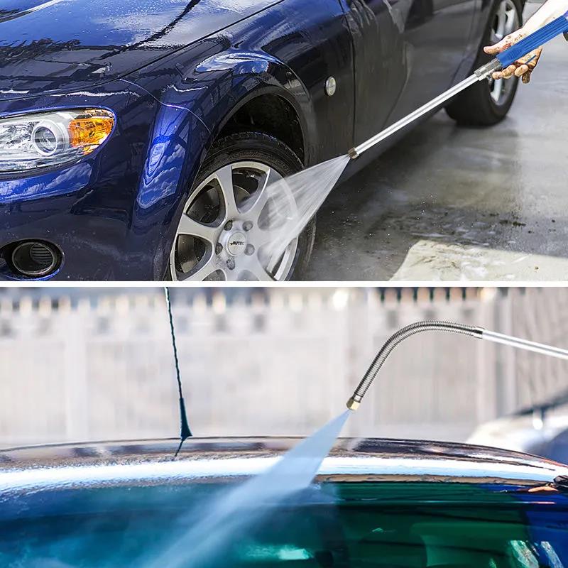 Car Wash Long Rod Nozzle Household High-pressure Water Gun Quick-connect To Wash The Car Strong Momentum Fan-shaped Nozzle