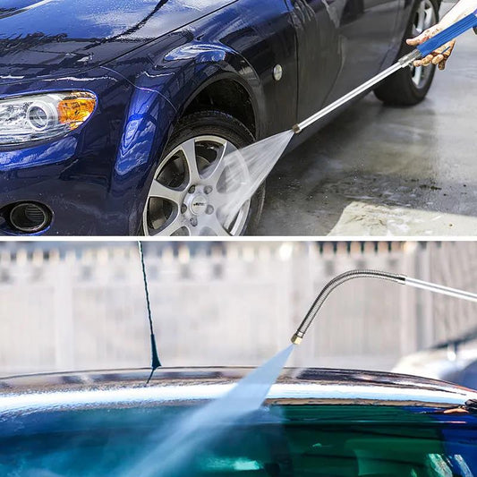 Car Wash Long Rod Nozzle Household High-pressure Water Gun Quick-connect To Wash The Car Strong Momentum Fan-shaped Nozzle