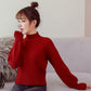 Turtleneck Pullover Bottoming Shirt Autumn and Winter Small Short Short Loose Thick High Waist Women's Knit Sweater