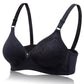 Large size thin section gathered breathable skin-friendly no steel ring underwear simple natural sexy embroidered comfort bra