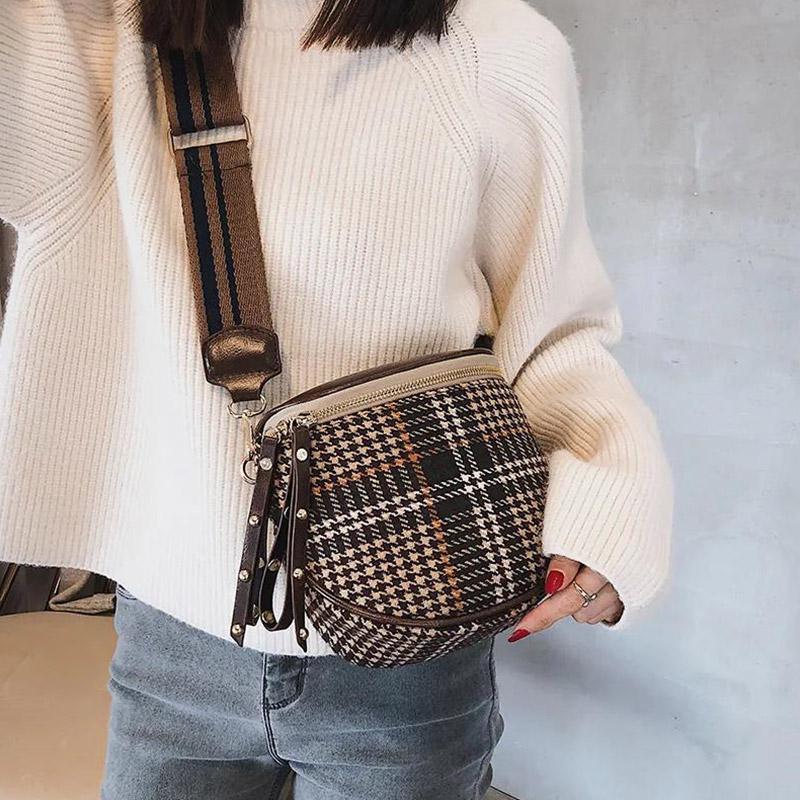 Bag Women Messenger All-match Mobile Phone Bag Trendy Fashion Korean Shoulder Bag Ladies Simple Retro Saddle Bag