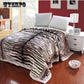 Fashion Printed Blanket Thicken Blanket Winter Comfortable Covered Coral Fleece Blanket