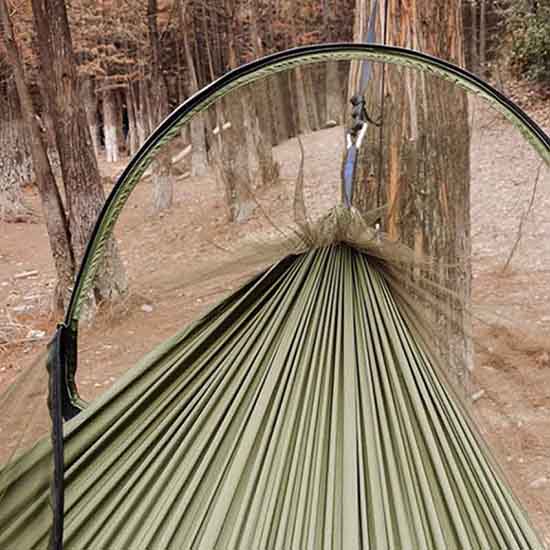 Fully Automatic Speed-opening Mosquito Net Hammock Outdoor Sleeping Swing Camping Anti-rollover Mesh Hammock