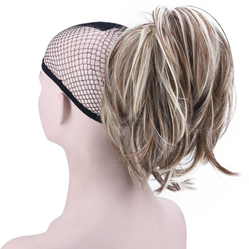 Scrunchy Bun Synthetic Hair Extension Hairpieces for Women Messy Bun Chignon Hair Band Wrap Ponytail