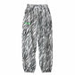 European and American Loose High-waist Jazz Hip-hop Zebra Pattern Trousers with Leggings Sports Pants Female Ins Tide Casual Hip-hop Pants