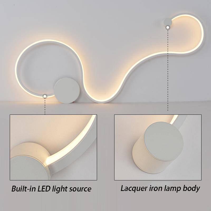 Modern LED Wall Light Scandinavian Sconces Bedroom Bedside Decoration Living Room Corridor Wall Lamp