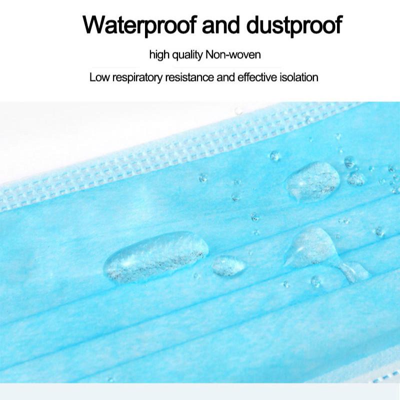 60-piece disposable ear-hanging respirator three-layer filter dustproof / waterproof safety