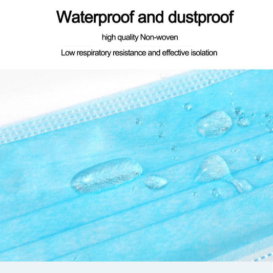 60-piece disposable ear-hanging respirator three-layer filter dustproof / waterproof safety