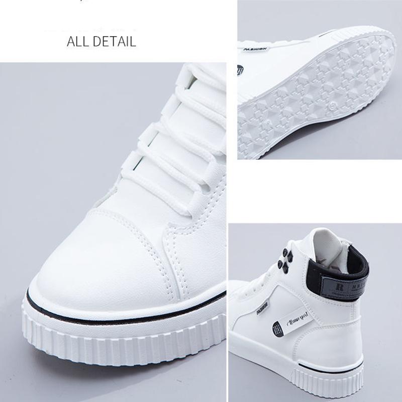 Spring and Autumn Fashion High-top Women's Shoes Korean Style All-match Sports Casual Shoes Student Tide Board Shoes