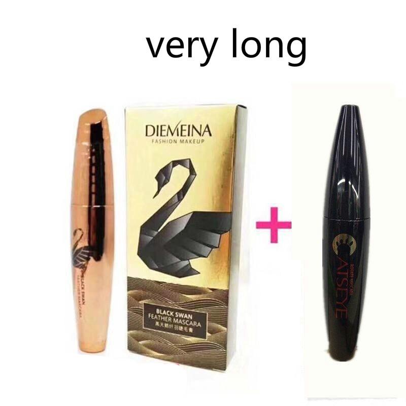 Extended encryption waterproof without blooming Buy one get one free Black swan long mascara