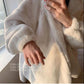 Winter Ladies Mink Fleece Hooded Coat Thick Warm Faux Fur Coat Loose Large Size Mink Fur Plush Coat