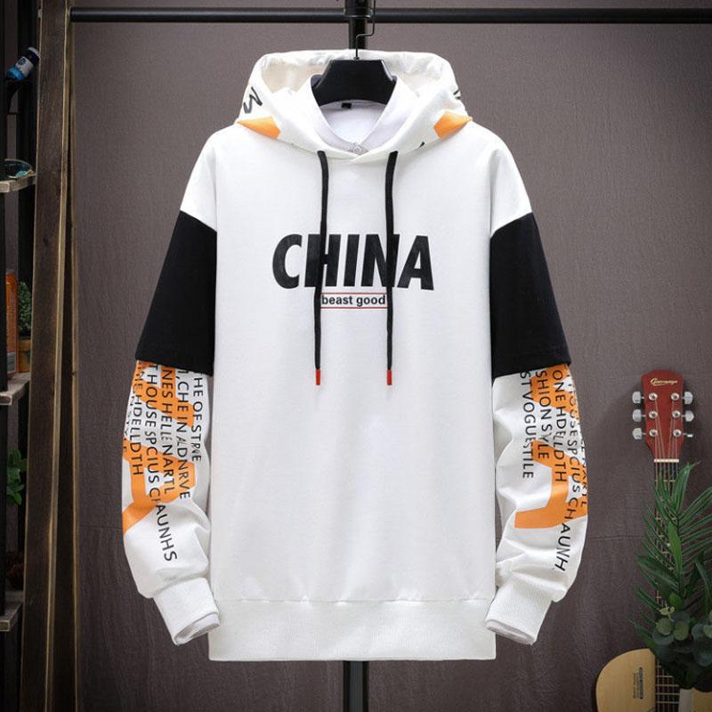 WTEMPO Teen Pullover Suit Sports Suit Campus Trendy Clothing Hooded Sweater and Casual Pants Men