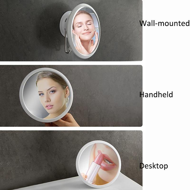Wall-mounted Makeup Mirror Bathroom Bedroom Punch-free Suction Cup Round Beauty Mirror