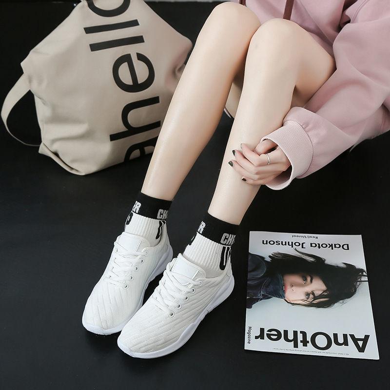 Spring  Summer Shoes Women's Sports Shoes Female Students Harajuku Style Low-cut White Shoes Lightweight Breathable Running Shoes