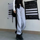 Pants Plus Velvet Models Korean Version of The Original Stone Splicing Straight Casual Pants Wild Loose Beam Tartar Trousers Trousers Tide