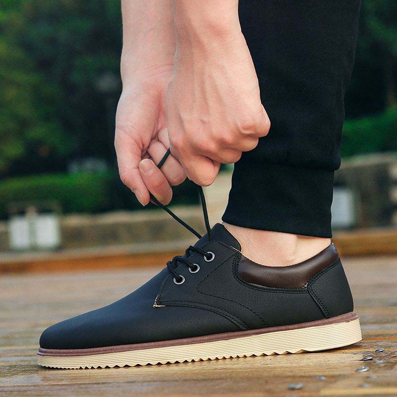 Spring and Autumn Casual Shoes Low Heel Small Leather Shoes Breathable Comfortable Men's Loafers