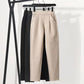 Woolen Pants Women's Autumn and Winter Korean Style Loose and Thin Straight Casual Pants Carrot Harem Trousers Warm and Fashionable