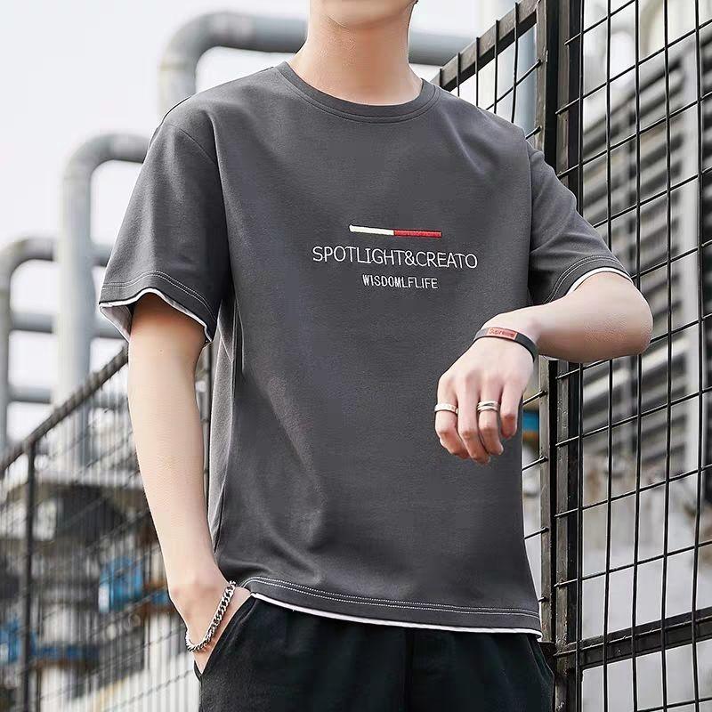 Summer Casual T-shirt Men's Fashion Cool T-shirt Printing Short Sleeve Men's Clothing Streetwear Outdoor Sports T-shirt