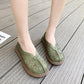 Retro Hollow Round Toe Thick Bottom Big Toe Shoes Cotton and Linen Comfortable Casual All-match Doll Shoes Sandals Women's Moccasin Shoes
