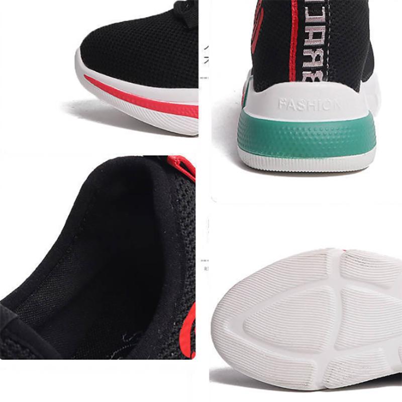 Lightweight Soft Sole Breathable Casual Sports Shoes Summer Low-top Flying Woven Sneakers Korean Wear-resistant Shoes