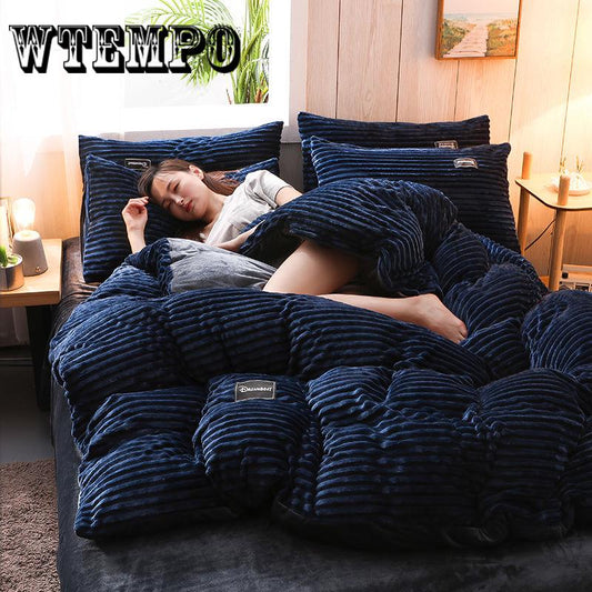 Fashion Bedding Sets Bed Linen Duvet Cover Flat Sheet Bedding Set Winter King Queen,bed Set