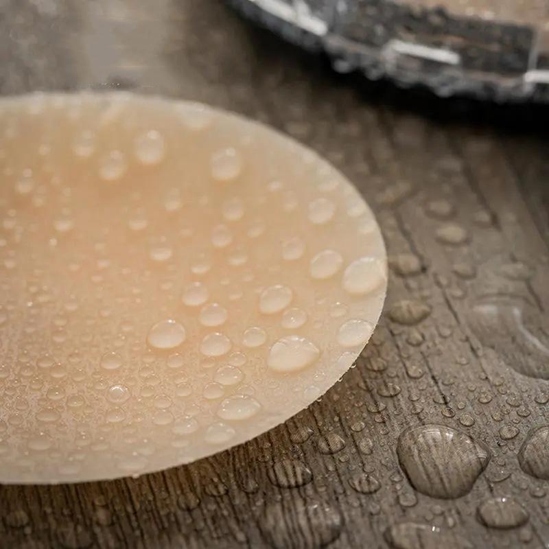 Women's Solid Silicone Nipple Patch Breathable Areola Patch Invisible Breast Patch Waterproof Sweatproof Insert Breast Pads Push Up Bra Pads Underwear