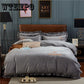 4pcs Soft Velvet Flannel Bedding Set Winter Warm Fleece Duvet Cover Set Bed Sheet Queen Size