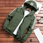 Men's Hooded Coat Plus Size Clothing Spring and Autumn Men's Outerwear Casual Jacket Jacket