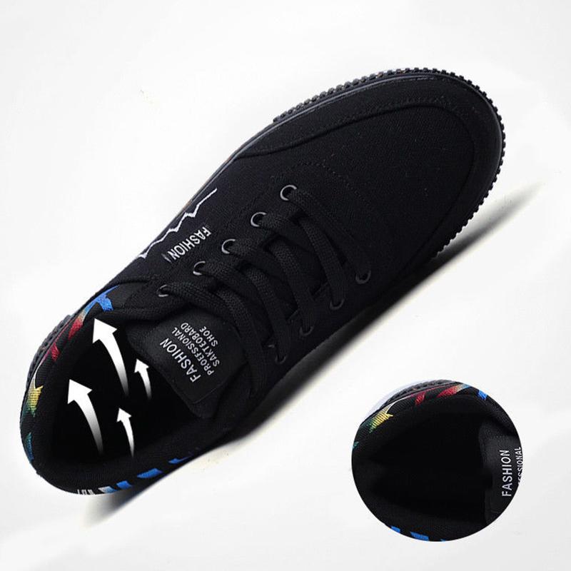 Summer Breathable Men's Shoes Canvas Shoes Fashion Trend Korean Student Shoes Men's Board Shoes Casual Sports Men's Cloth Shoes