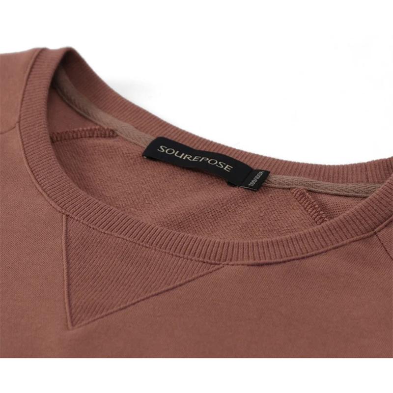 Men's Spring and Autumn Printing Shirt All-match Long-sleeved T-shirt Men's Bottoming Shirt Cotton Round Neck Comfortable Top Solid Casual Shirts