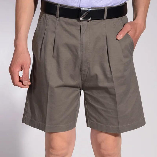 Middle-aged Men's Shorts Summer Loose Dad Outfit Cotton Five-point Pants Middle-aged Men's Casual Suit Shorts