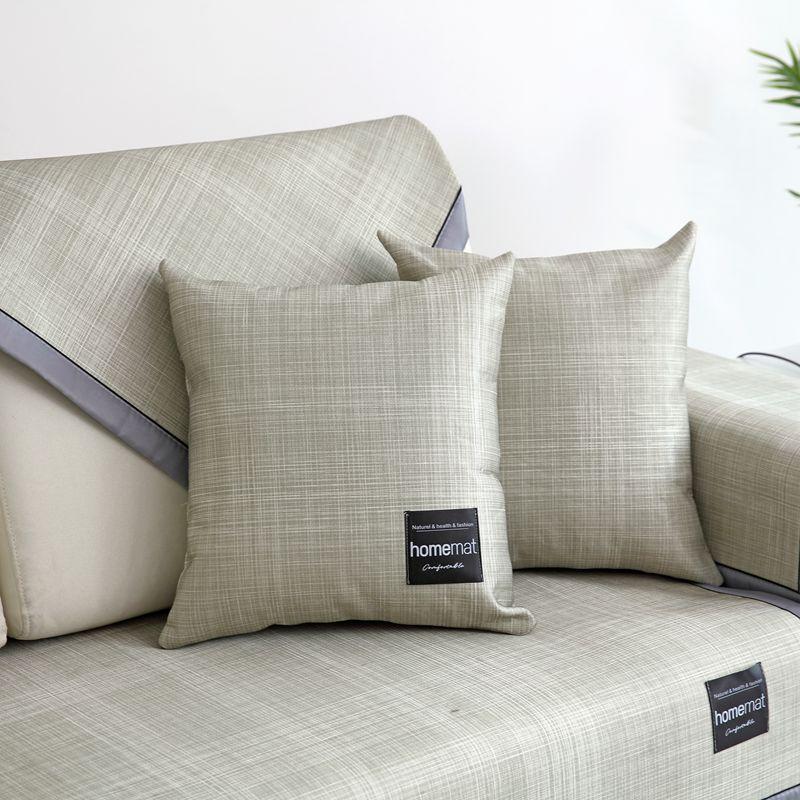Modern simplicity Ice silk sofa covers Couch Cover Reversible Washable Removable Armrest Slipcovers