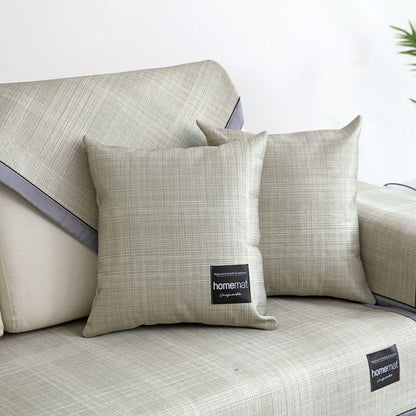 Modern simplicity Ice silk sofa covers Couch Cover Reversible Washable Removable Armrest Slipcovers
