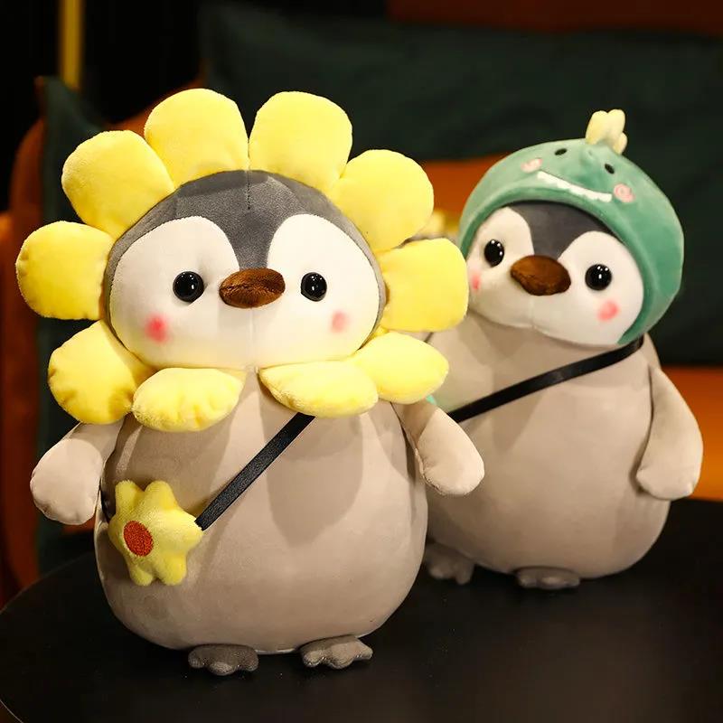 Kids Plush Toys Lovely Penguin Plush Doll Pillow Soft Changing Penguins Kids Sleep Doll Cute Children's Birthday Gifts