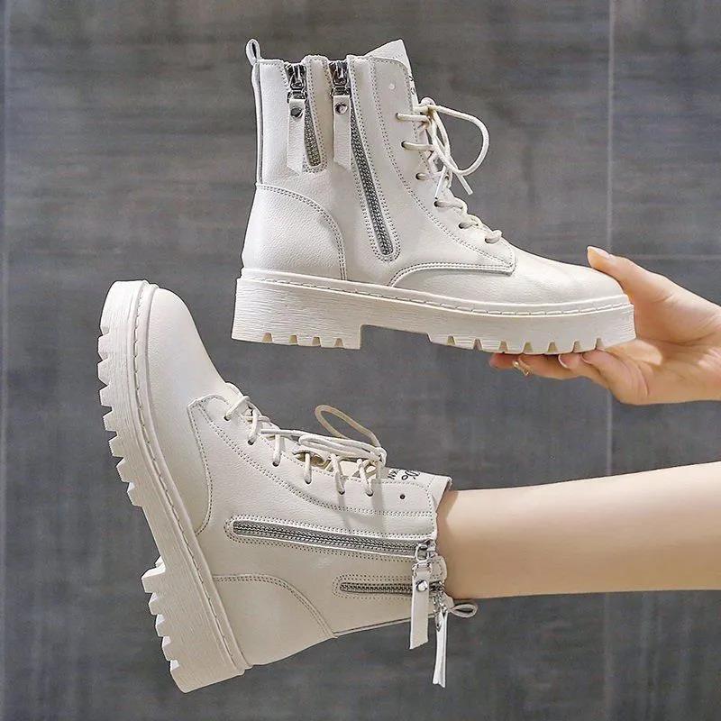 Korean Style All-match British Style Short Boots Autumn Female Martin Boots Shoes