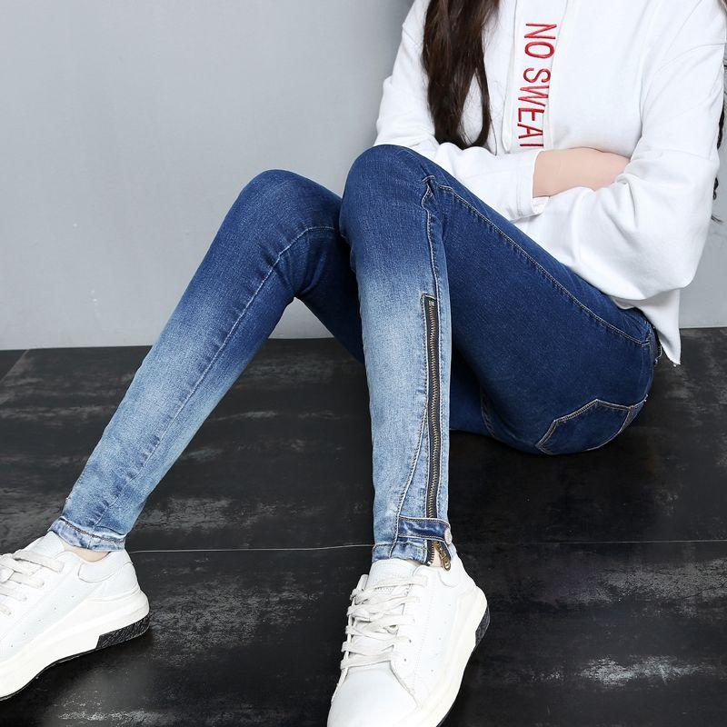 WTEMPO Women's Jeans High Waist Jeans Zipper Opening Button Foot Wide Leg Straight  Denim Big Pocket Trousers