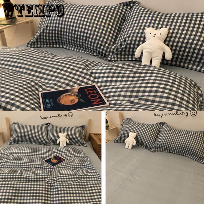 Modern Geometric Bedding Set King Double Sided Bed Linings Concise Style Bedding Sets Duvet Cover Set Pillowcase