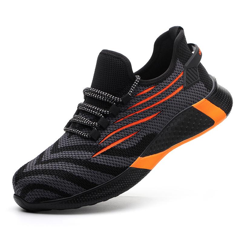 Men Safety Shoes Steel Toe Cap Anti-smashing Anti-piercing Men Work Shoes Fashion Lightweight Men Footwear