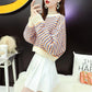 Autumn  Women Fashion Sweater Casual Knitting Sweater  Round Neck Pullovers Loose Casual Long Sleeve Sweater