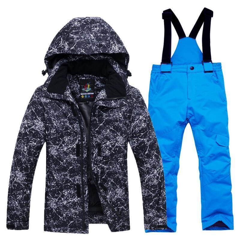 Children's Ski Clothing Suit Outdoor Windproof and Waterproof Two-piece Sportswear Wear-resistant Tooling Snowboard Clothing