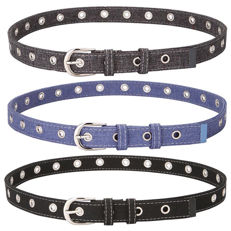 Canvas Belt Ladies Pin Buckle Belt Wild Jeans Dress Female Students Classic Trend
