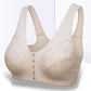 Thin Large Size No Steel Ring Sexy Front Buckle Pure Cotton Comfortable Soft Breathable Tank Top Anti-glare Anti-Sagging Bra