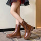 Girl's Martin Boots Winter Autumn Little Princess Plush Boots British Style Children Solid Color Casual Boots