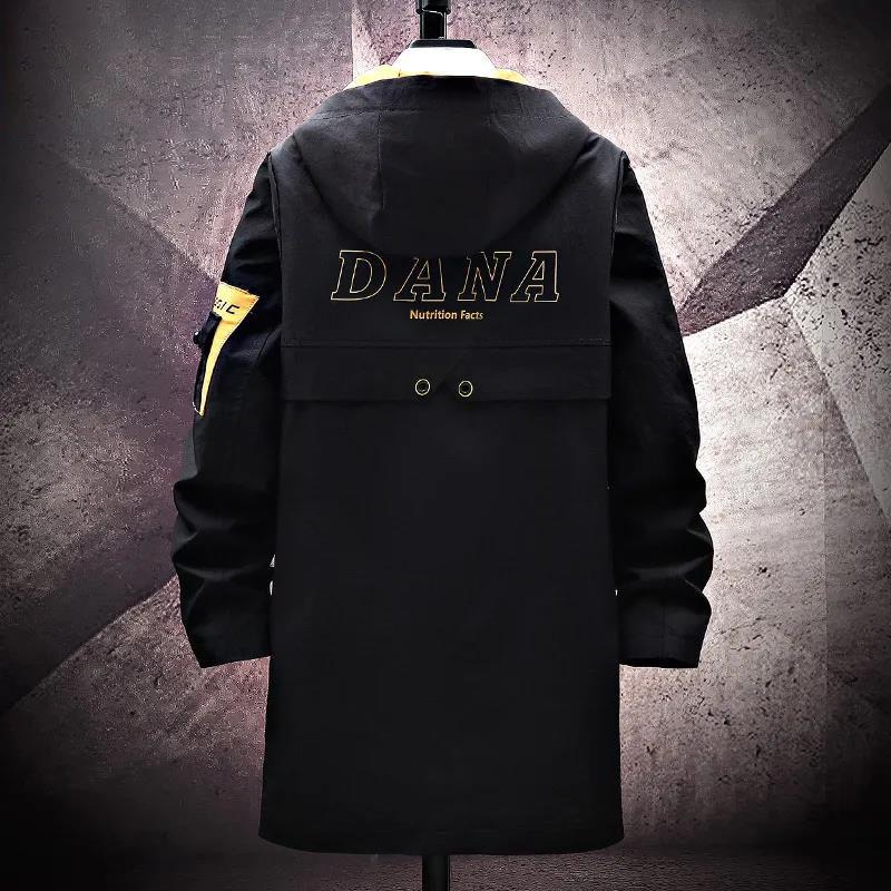 Men Large Size Jacket Hooded Workwear Casual Loose Coat Soft and Comfortable Windbreaker Long Spring & Fall Style