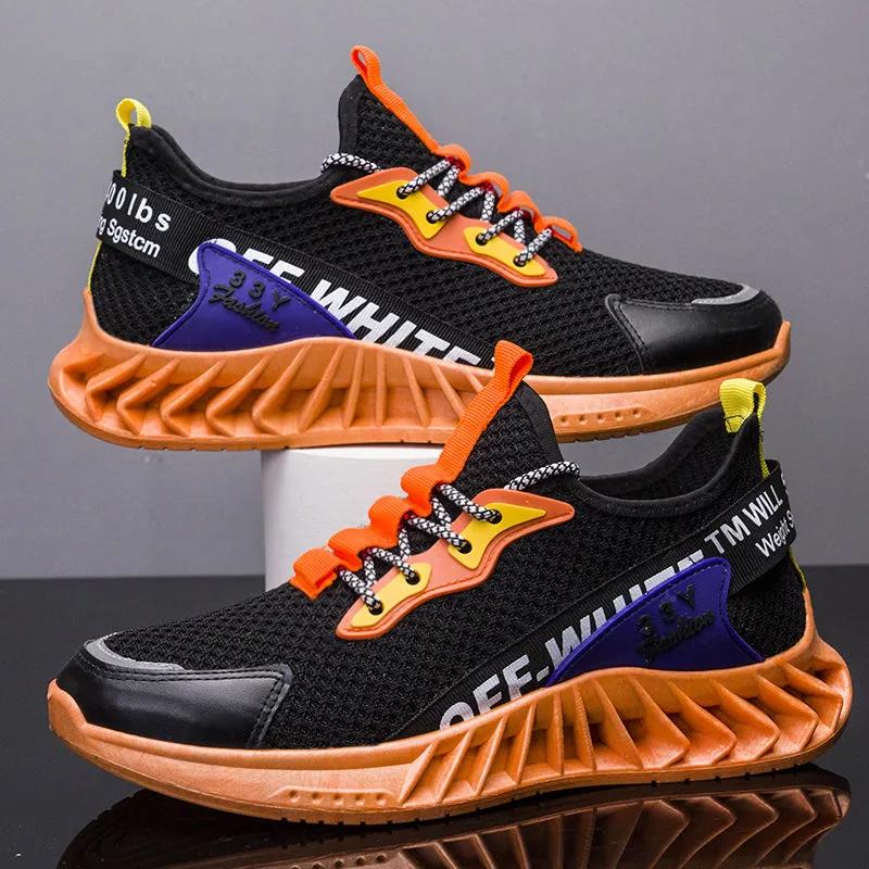 Men's Spring and Summer Large Size Soft Sneakers Male Flat Heel Soft Sole Sports Running Shoes