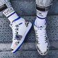 Graffiti Basketball Shoes for Men Comfortable Breathable Shoes Couples Waterproof Sports Shoeses