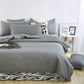 Bedding Solid Color Double Combed Matte Four Piece Set  Dormitory Simple Quilt Cover Bed Sheet
